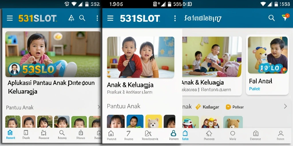 Tampilan antarmuka intuitif aplikasi Pantau Anak 531SLOT.