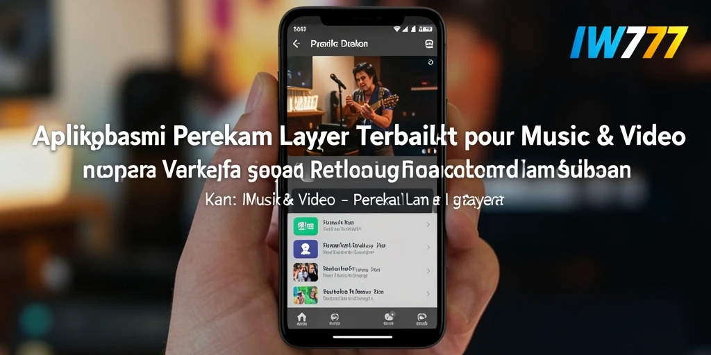 Tampilan antarmuka IW777 yang user-friendly saat merekam layar.
