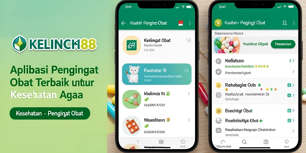 Antarmuka KELINCI88 yang memudahkan pengingat obat.