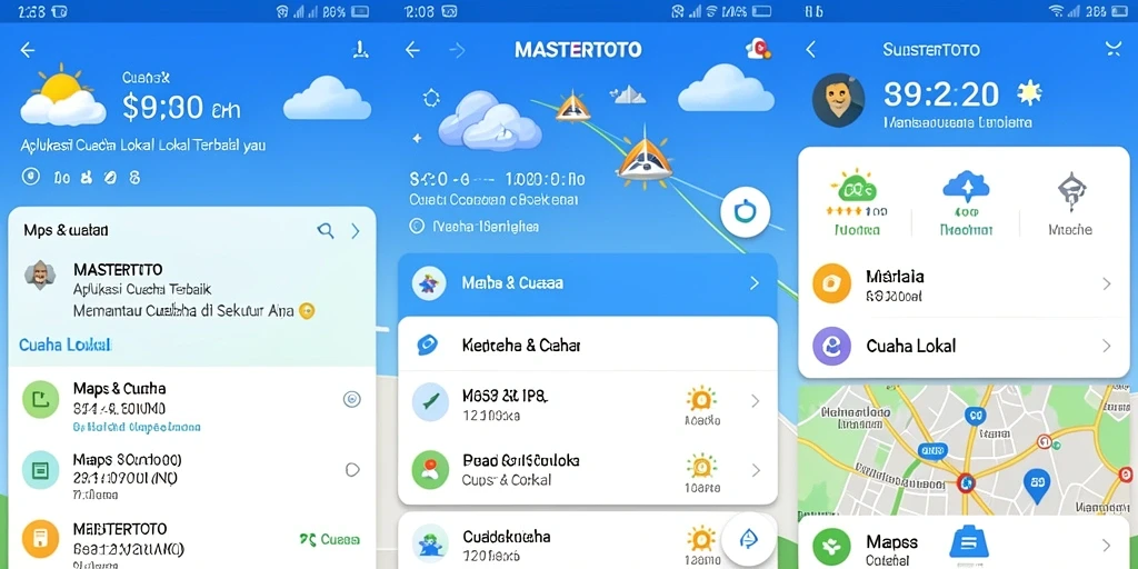 Tampilan antarmuka MASTERTOTO yang informatif untuk memantau cuaca lokal.