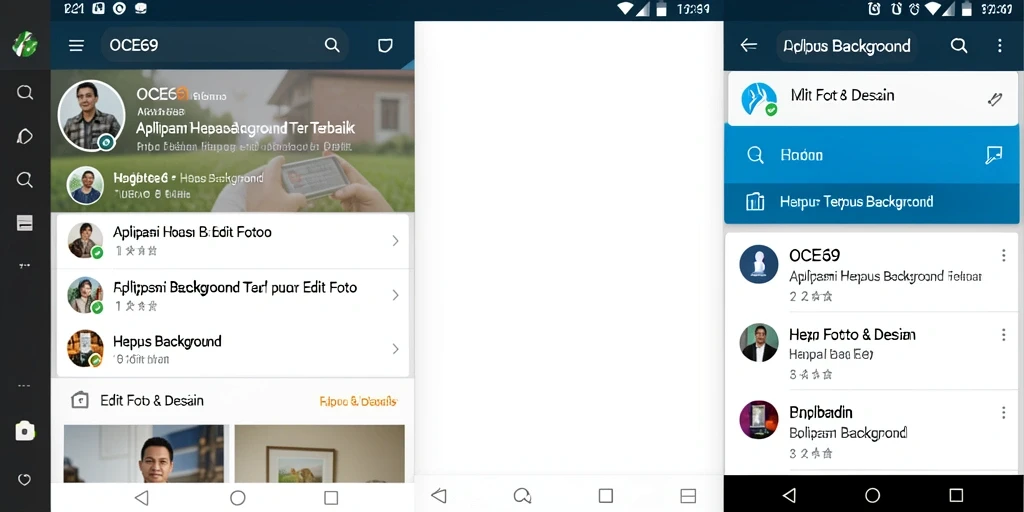 Antarmuka OCE69 menampilkan alat penghapus background yang efisien dan mudah digunakan.