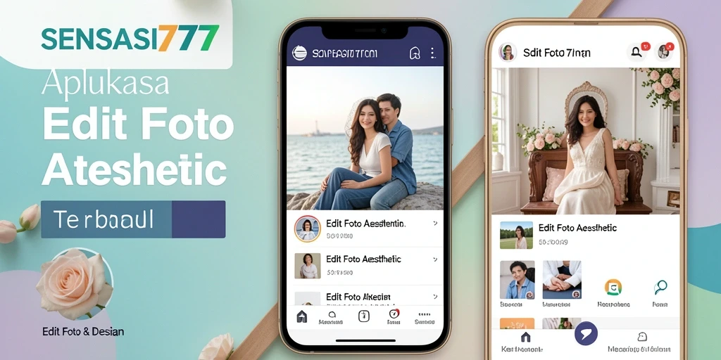 Antarmuka SENSASI777 yang ramah dan intuitif untuk Edit Foto Aesthetic.