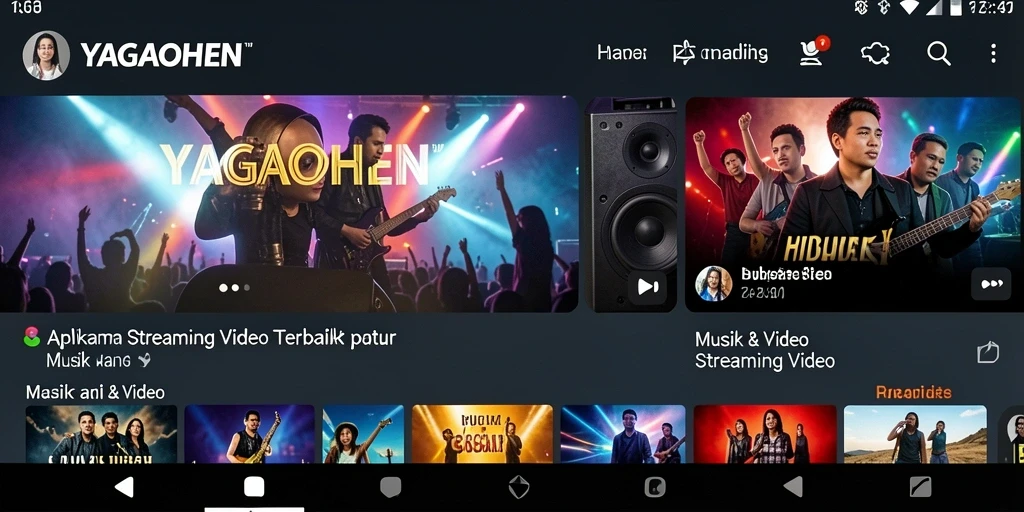 Antarmuka YAGAOHEN yang menarik dan mudah digunakan untuk Streaming Video.